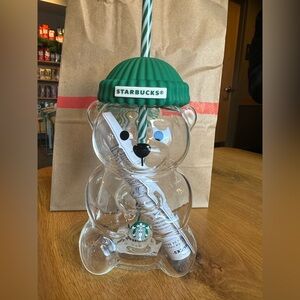 Starbucks Bearista Glass Bear Cup 2025